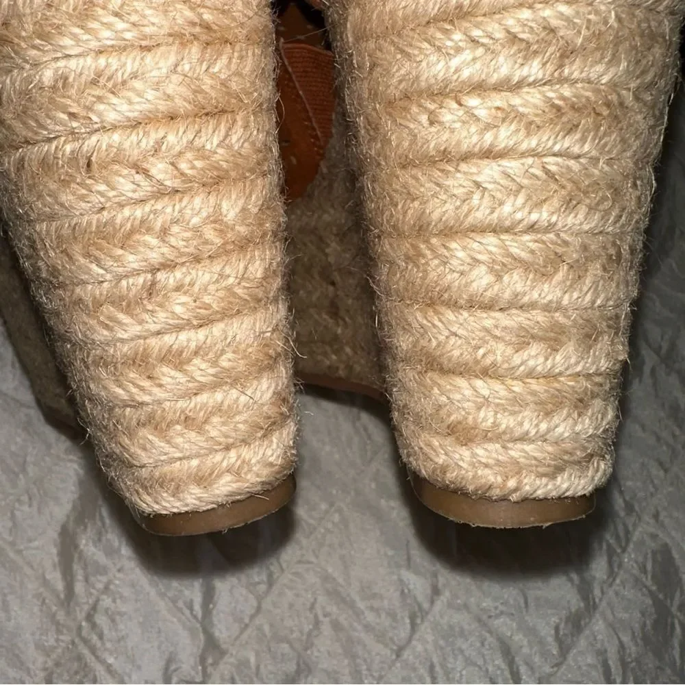 14th and Union Rust color Espadrille fabric upper shoes size 7.5.